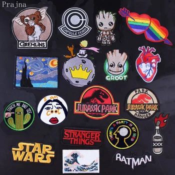 

Prajna Little Prince Patch Hippie Rock Picture Parch Cheap Embroidered Patches For Clothes Stripes Iron On Patches Heart Badge