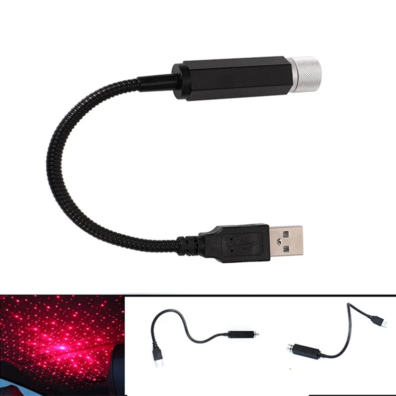USB атмосферная лампа автомобиля небо декоративные, для потолочных светильников звезда Потолочный проекционный светильник крыша интерьер автомобиля окружающий светильник