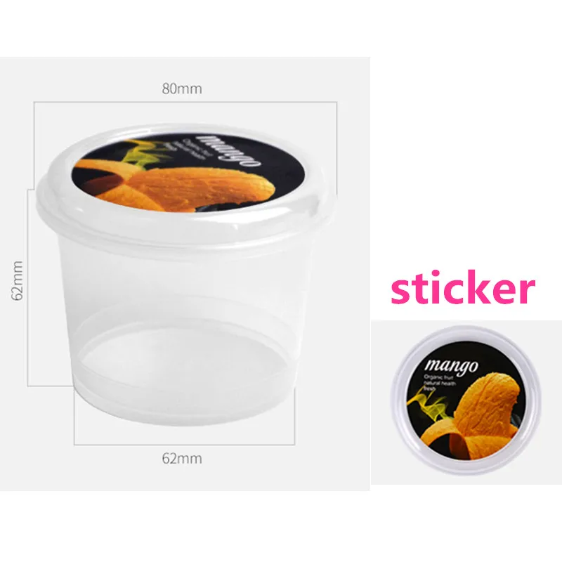 cup lid sticker3 20 шт китайская чистая красная чашка для мороженого одноразовый плотный пластиковый, для десерта кружка для пудинга бутылка для йогурта пудинг прозрачная упаковка чашка с крышкой - Цвет: cup lid sticker3