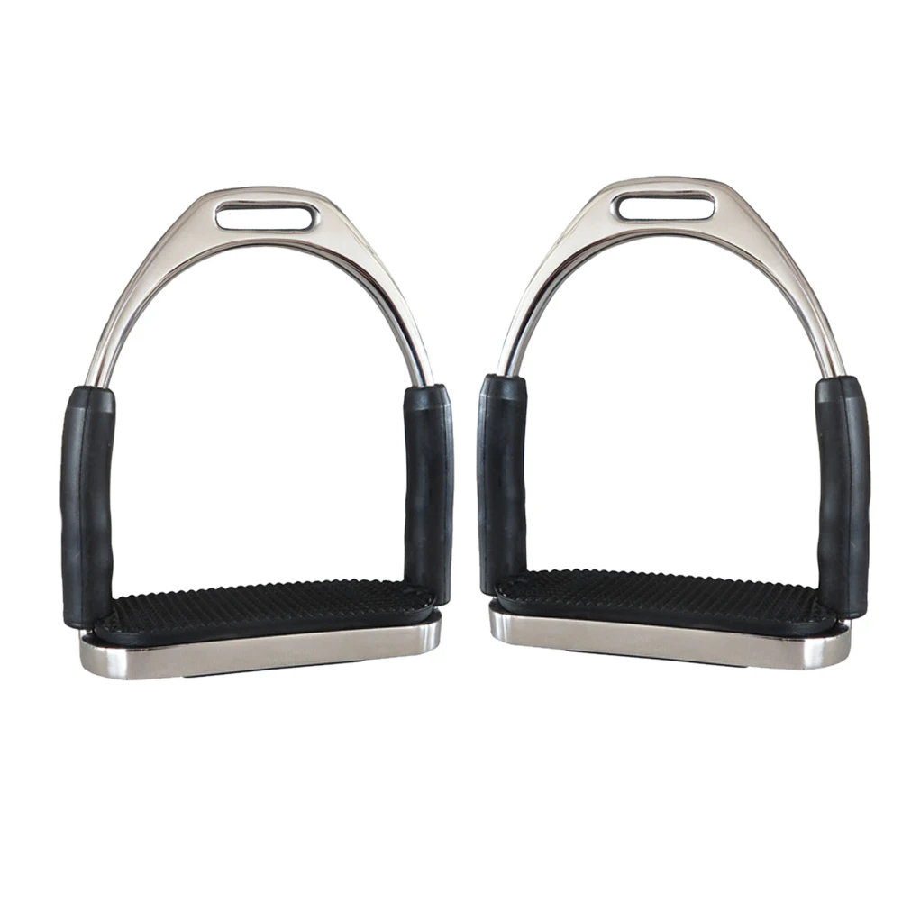 

1 Pair Sports Flexible Outdoor Horse Riding Folding Racing Safety Anti Slip Stirrups Equipment Stainless Steel Harness Supplies