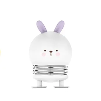 

Spring Night Light Plastic Push Switch Led Usb Charging Creative Desktop Decoration Bedroom Sleep Aid Night Light