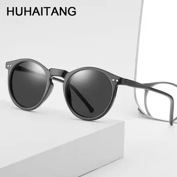 

HUHAITANG Luxury Brand Round Polarized Sunglass Men Vintage Classic Driving Women Sunglasses For Womens Designer Men's Sun Glass