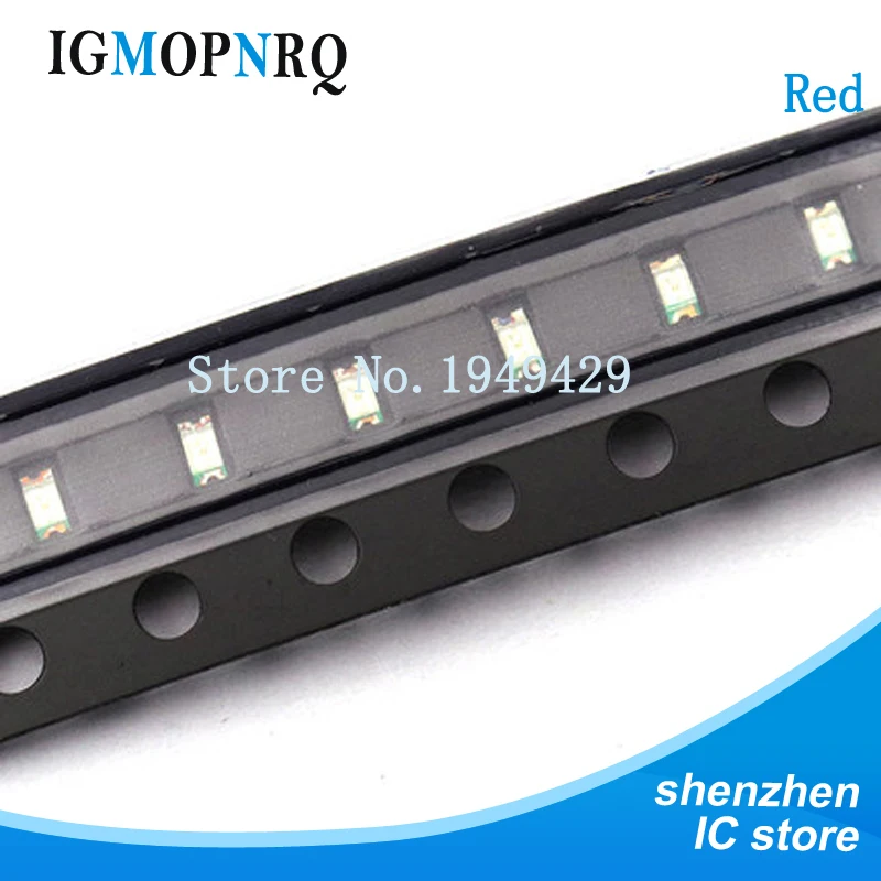 200 шт./лот красный 0603 SMD светодиодный Диод подсветка лампа с красным светом новая