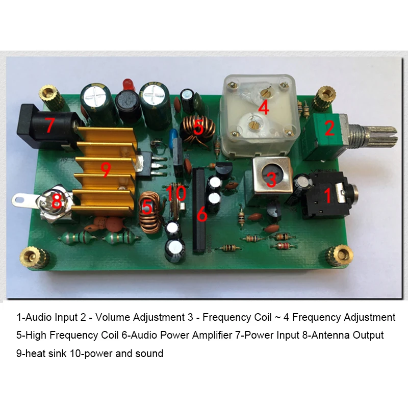 Микромощный Средний волновой передатчик, радиочастота руды 600-1600 кГц для домашнего радио T0544
