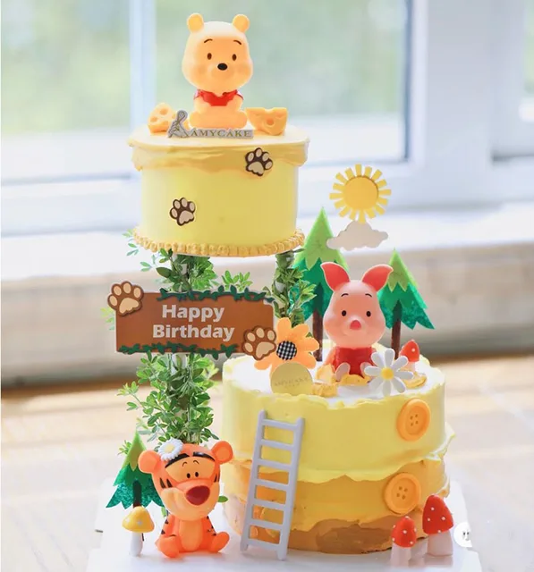 Winnie Pooh Cake Topper Printable  Winnie Pooh Cake Topper Figurines -  Disney Cake - Aliexpress