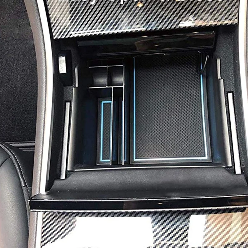 Автомобильная центральная консоль, органайзер, лоток для Tesla, модель 3, подлокотник для хранения, коробка, крепление для телефона, Карманный держатель для солнцезащитных очков, контейнер
