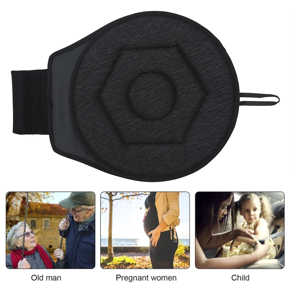 

Car Seat Cushion 360 Degree Rotation Portable Car Seat Aid Chair Seat Mat For Old People Pregnant Turning Flexible Seat Cushion