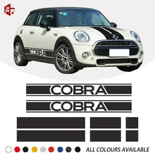 Car Hood Bonnet Roof Rear Trunk Engine Cover Side Stripe Sticker Body Decal For MINI Cooper S F56 3-door  JCW One Accessories