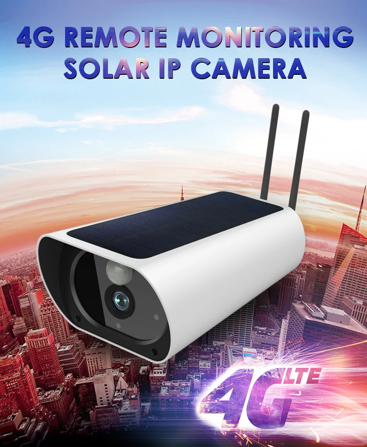 

2MP SIM Card 3G 4G Wire-Free Camera Two Way Talk CCTV Security Camera Solar Battery 4G Data Camera