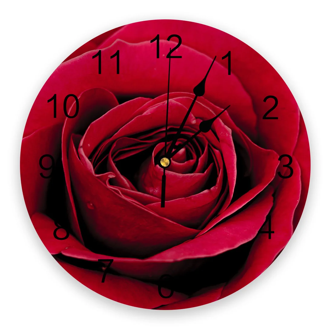 Розовые крупным планом любовь растение красный цветок настенные часы