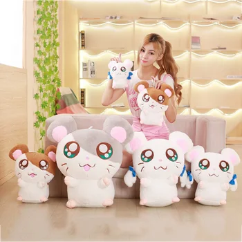

3pcs/set 40cm Lovely Big Eyes PP Cotton Plush Hamtaro Hamster Toys Stuffed Hamster Soft Animal Doll Children Birthday Party Gift