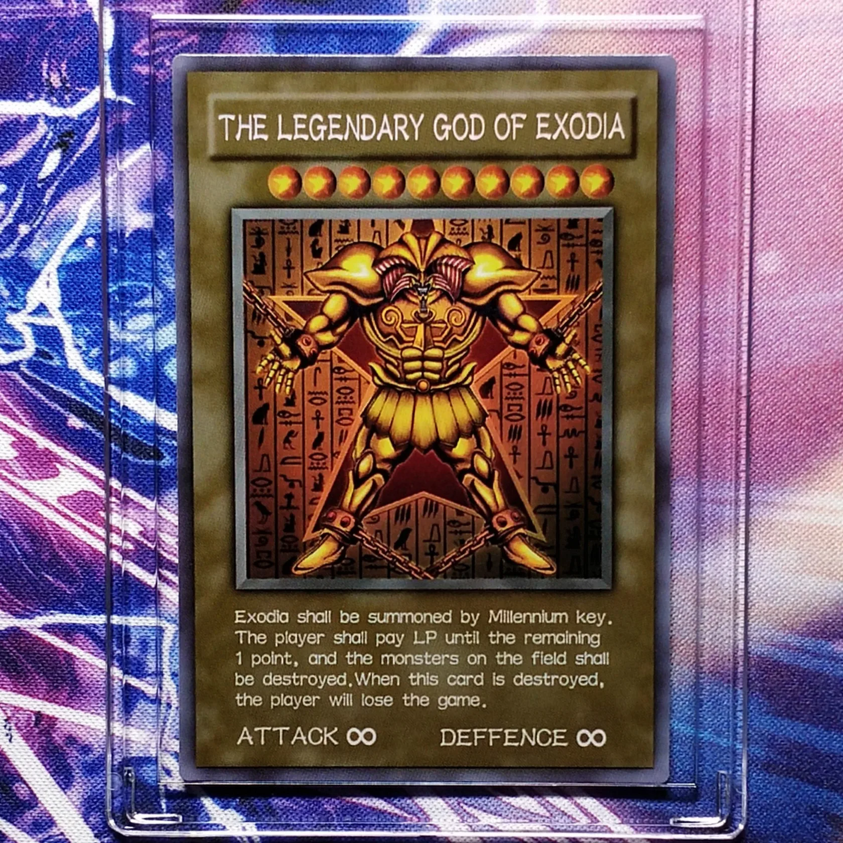 Yu Gi Oh Exodia The Forbidden One DIY Красочные игрушки хобби Коллекционная игра Коллекция аниме