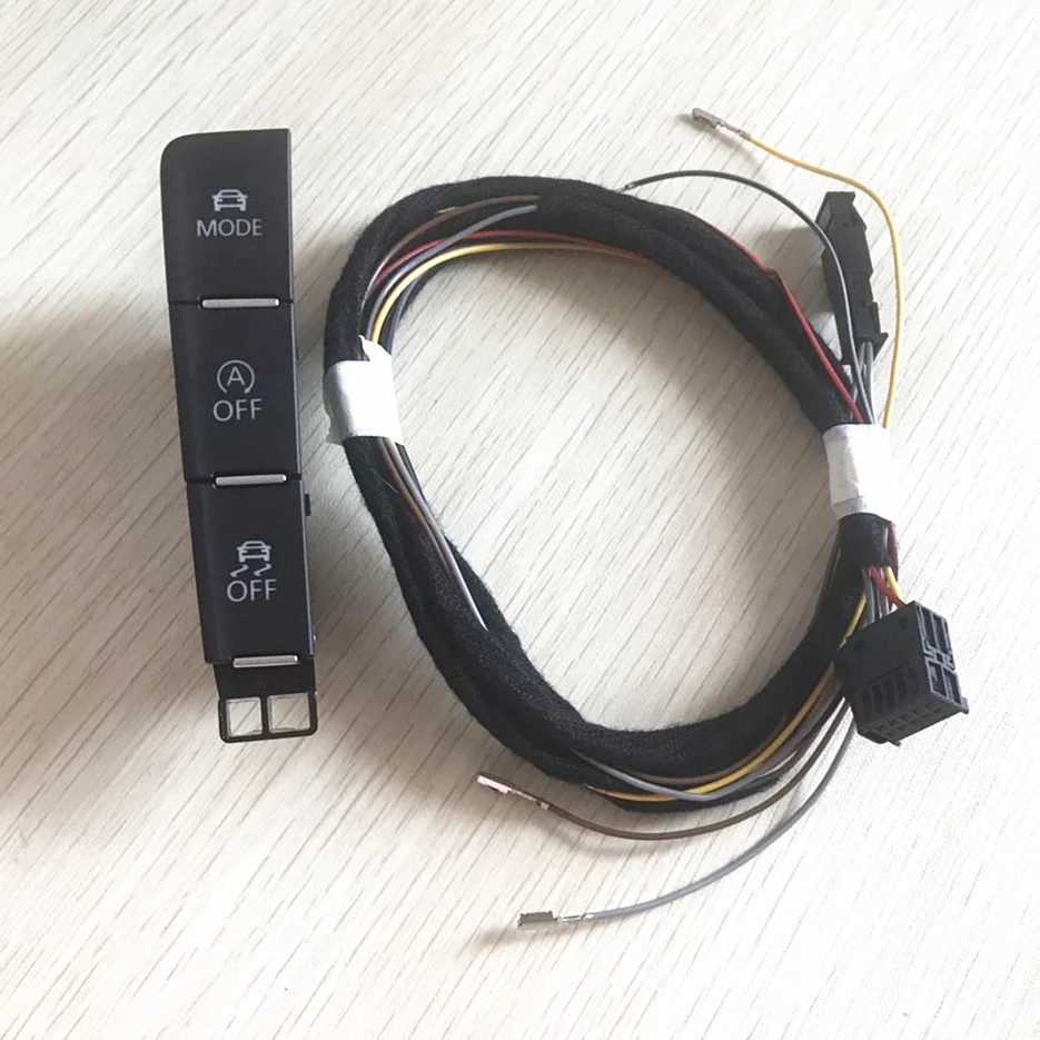 Per Vw Golf 7 Mk7 Interruttore Modello Di Guida Modalità Auto Esp Off Pulsante Interruttore Avvio E Arresto Automatico Con Spina Cablaggio