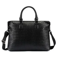 Портфели кожа для Для мужчин юристов Бизнес итальянские кожаные сумки мужские трикотажные офисные чемоданы Исполнительного директора для 14-дюймовый ноутбук