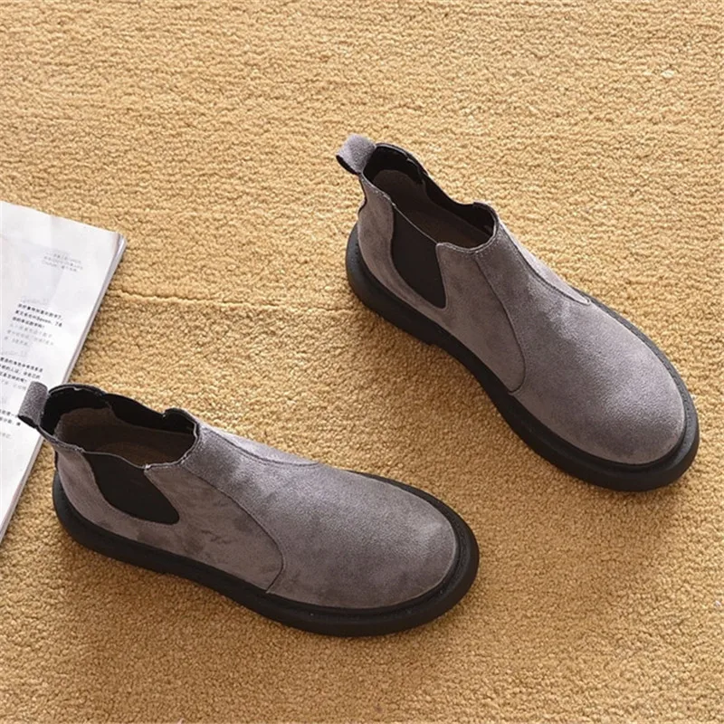 2020 New Spring Autumn Flat with Short Ankle Boots For Woman Leopard Prints  Lace Up Female Ankle Western Boots Platform Shoes  (10)