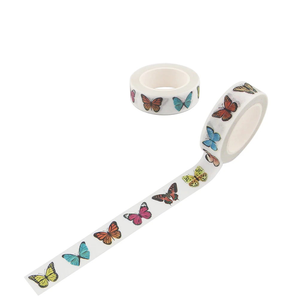 

LX406 Butterfly Matte Washi Tape Tearable Sweet And Cute Stickers Hand Account Book Hand Account Diy Tool Decoration