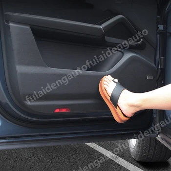 

4pcs For Porsche Cayenne 2018-2019 leather Door Anti Kick Pad Protective Trim cover Car Styling