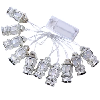 

Led String Lights Lanterns Shape Warm Muslim Ramadan Lamps Decoration For Bedroom Festival Party Garden