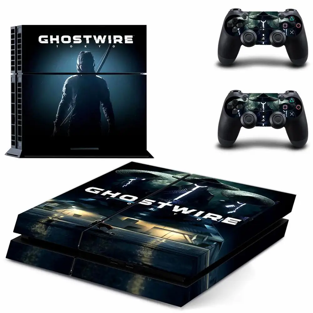 Наклейка s GhostWire: наклейка для PS4 PS 4 наклейка игровая станция 4 Pegatinas Adesivo для консоли playstation 4 и 2 контроллера