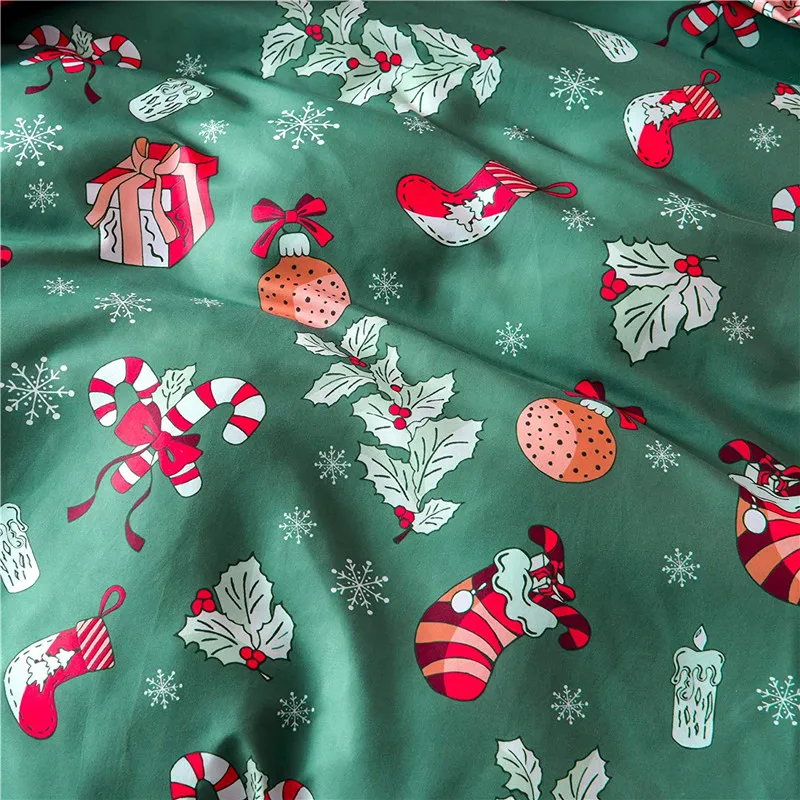 Рождественский подарок печать постельных принадлежностей стеганое одеяло постельное белье наволочка пододеяльник набор для мальчиков девочек постельные принадлежности ropa de cama