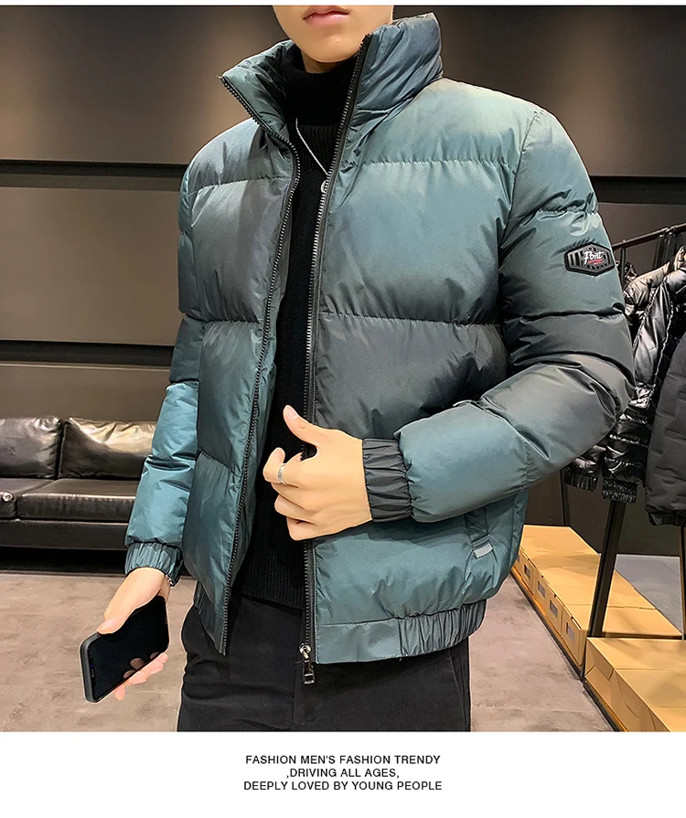 2021 new winter men's cotton-padded clothes casual cotton-padded clothes men's trend bread clothes street hip-hop men's jackets mens parka jacket