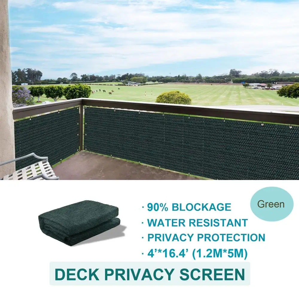 Deck Privacy Screen,Balcony Privacy Screen Shield Garden Fence UV Proof