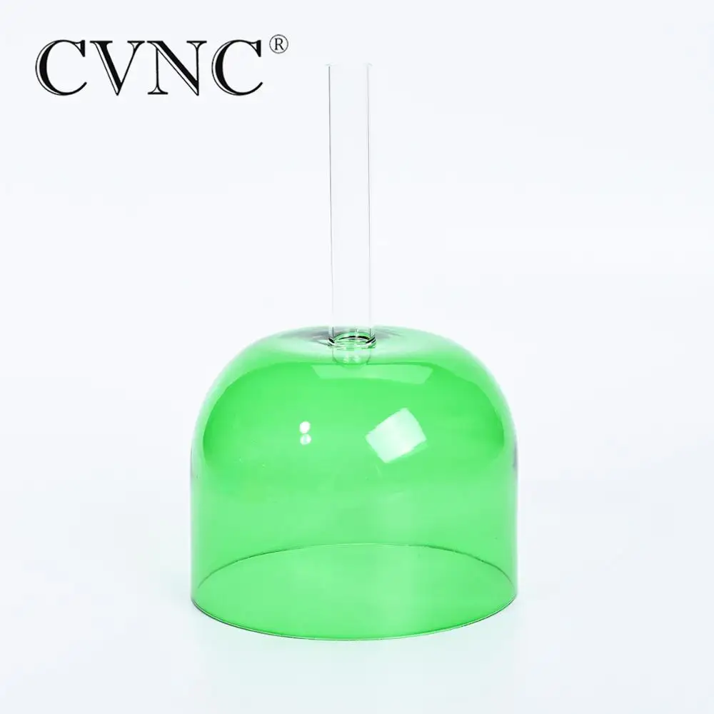 

CVNC 6 " Chakra Note F Heart Chakra Hollow Handle Clear Colored Crystal Singing Bowl