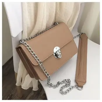 

2019 Hot Saling Small Crossbody Bags For Women Casual Bag PU Leather Korean Style Chain Single Shoulder Bag Flap Bag