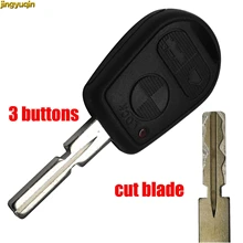 Jingyuqin 3 ボタンカットブレード車のキー交換キーブレードbmw E31 E32 E34 E36 E38 E39 E46 z3