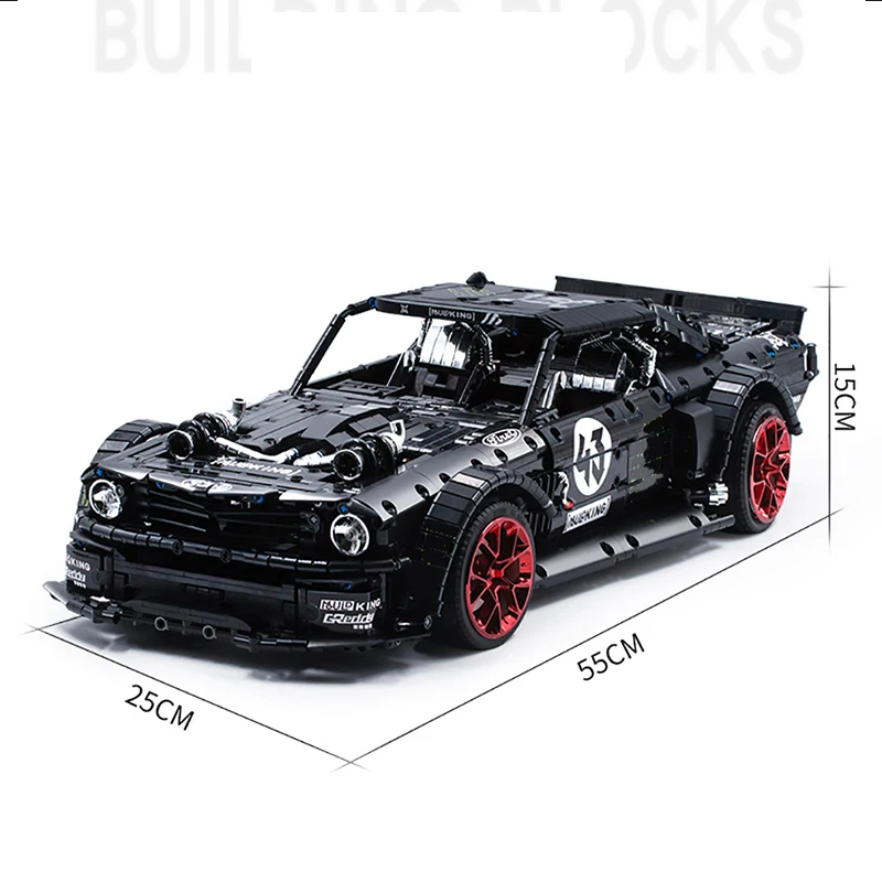 Technic Ford Mustang Hoonicorn RTR Радиоуправляемая машина MOC 22970 модель набор строительных