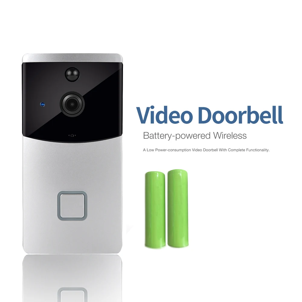 CUSAM iCSee Smart Video Doorbell Camera Wireless WiFi Home Security Door Bell Two-way Audio Intercom Record Monitor Night Vision