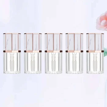 

5pcs 5ml Lip Gloss Bottles Empty Lip Gloss Tube Makeup Bottles Empty Lip Gloss Containers for Daily Woman Use