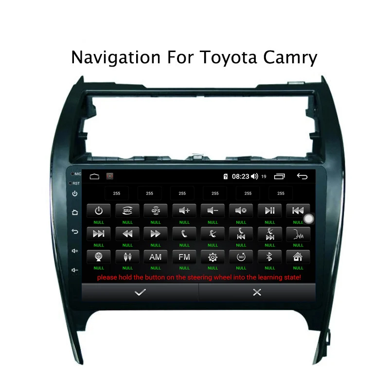 Ectwodvd 10,1 дюймов Andriod 8,1 автомобильный DVD gps для Toyota Camry 2012- Американская версия 4G ram 64G rom CarPlay DSP 4G LTE с wifi