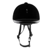 Kids Horse Riding Helmet Adjustable Velvet Equestrian Riders Helmet Black 4