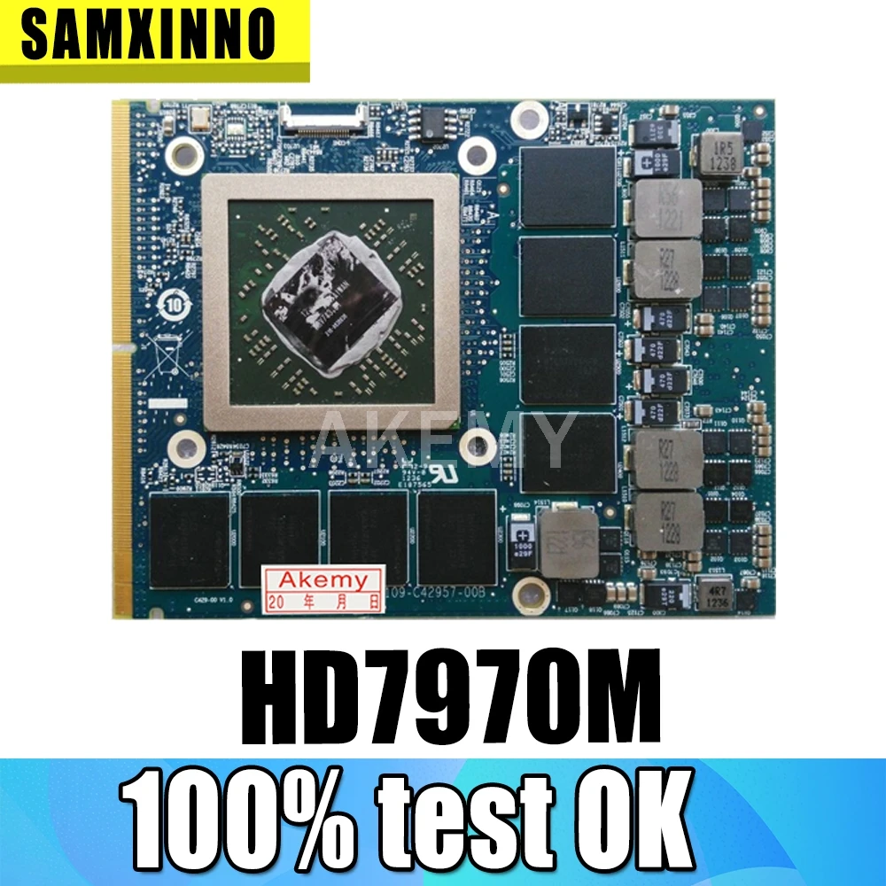 SAMXINNO оригинальная HD7970M HD7970 видеокарта VGA 216-0836036 2 ГБ для ноутбука Dell Alienware M17X M18X R1 R2