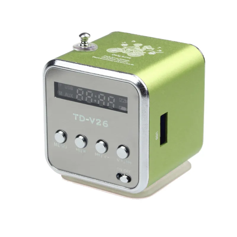 Мини MP3-плеер усилитель Micro SD TF usb-флеш-накопитель динамик с fm-радио# T2