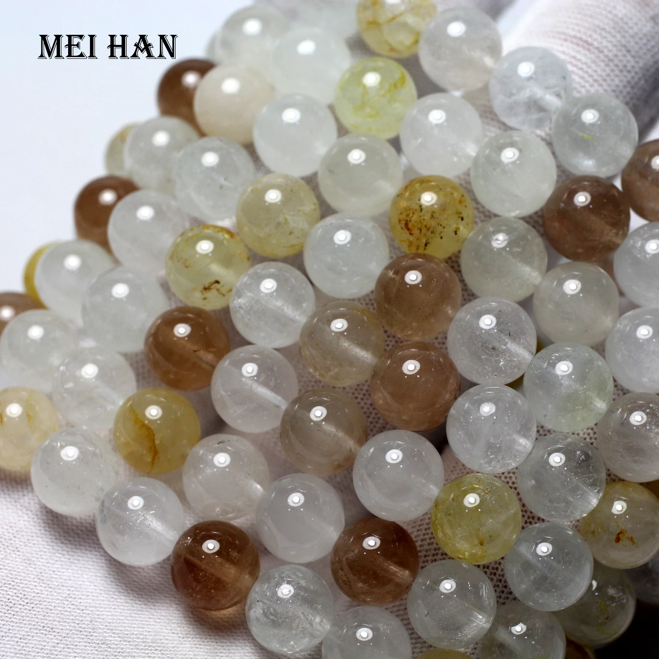 Meihan wholesale natural cheap colorful topaz 9-9.5mm smooth round loose beads precious stone for jewelry making | Украшения и