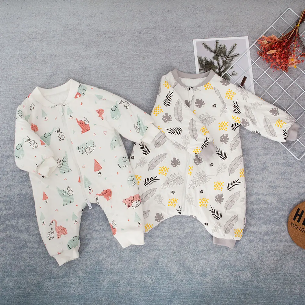 Sack Sleeping-Bag Play Newborn-Baby Winter Children for Animal-Pattern Bed Split-Leg