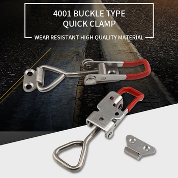 

2pcs Toggle Toggle Clamp Adjustable Cabinet Boxes Lever Handle Lock Hasp For Sliding Door Furniture Hardware