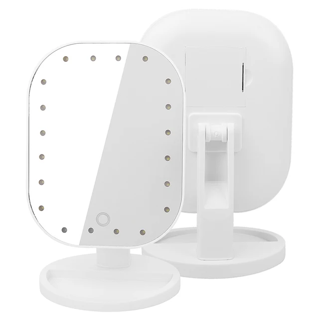 $US $18.14 Touch Screen Makeup Mirror Degree Adjustable Table Make Mirror With Light Lamp Beauty