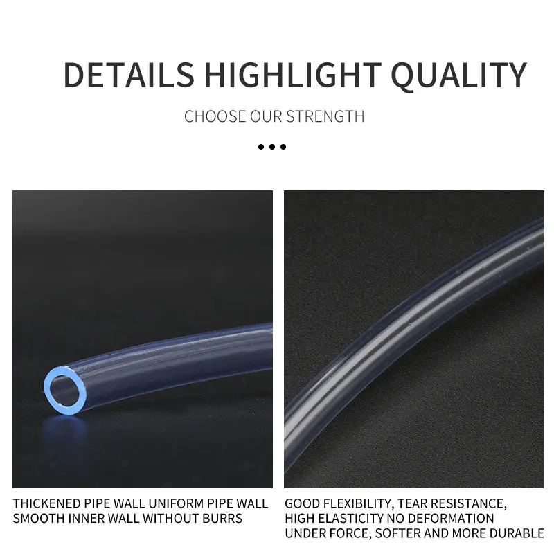 Aquarium CO2 Tube 4mm * 6mm High Pressure Resistant Non-toxic Odorless Oxygen Dedicated