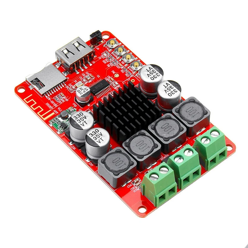 HF183 TPA3116 2X50W Digital Bluetooth Receiver Module Amplifier Board with Remote Controller