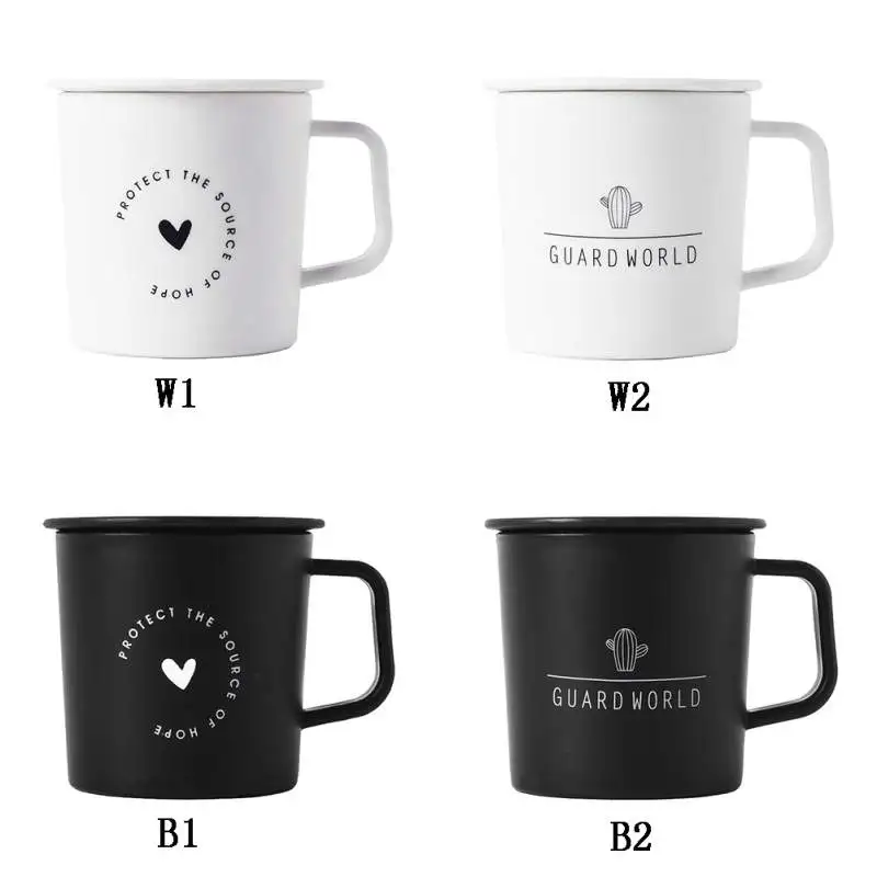 Простая Скандинавская кофейная чашка, креативная пластиковая чашка для переноски, Офисная кофейная молочная чашка, подарок для пары
