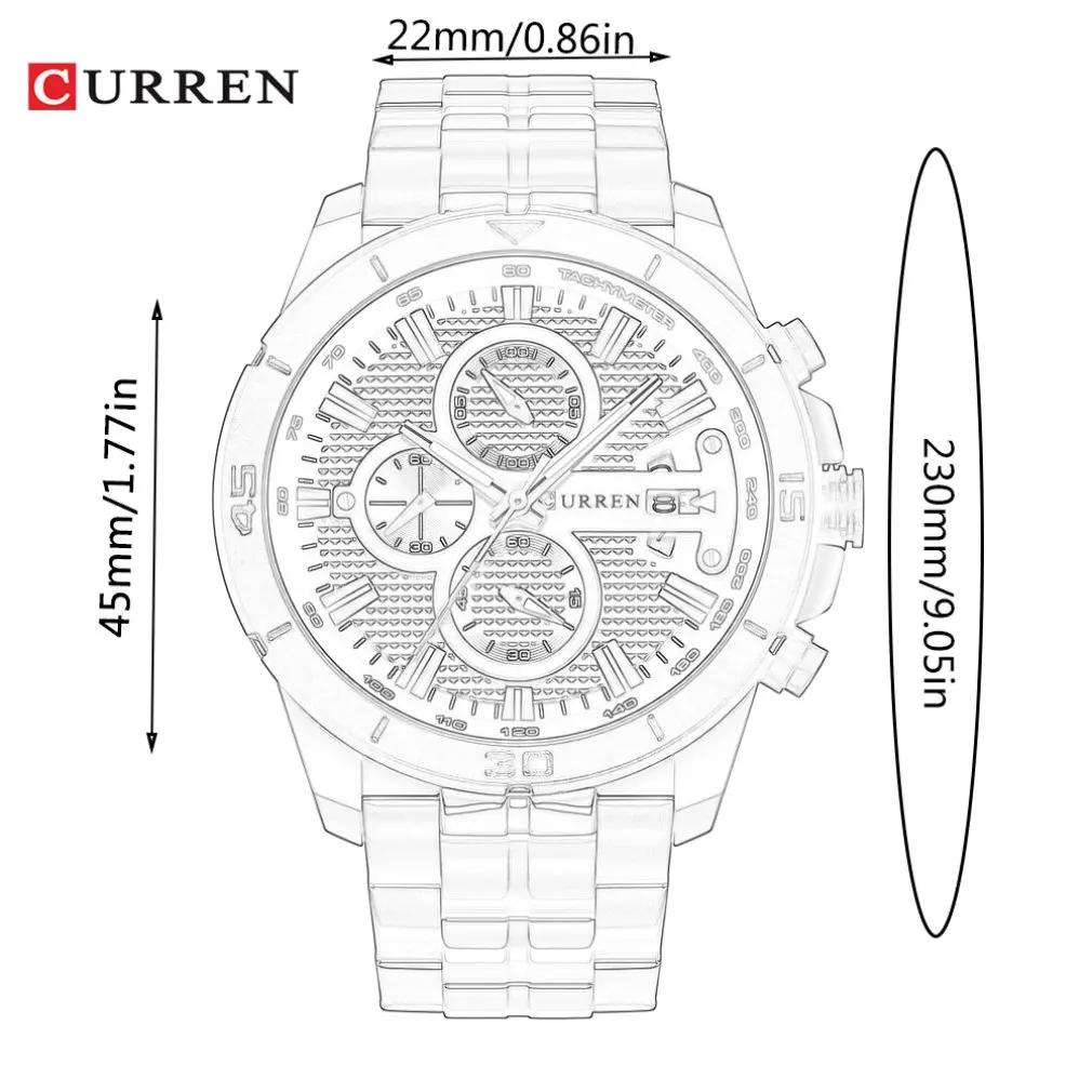 8025 часы для взрослых мужские часы высокого качества водонепроницаемые часы кварцевые часы мужские часы со стальным ремешком