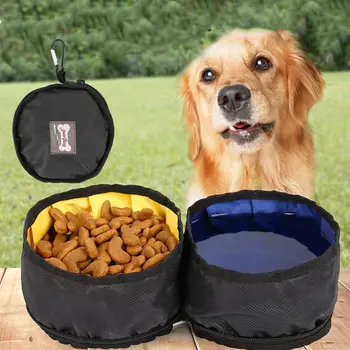 

Collapsible Dog Bowl Foldable Travel Dog Tableware for Food and Water Feeding