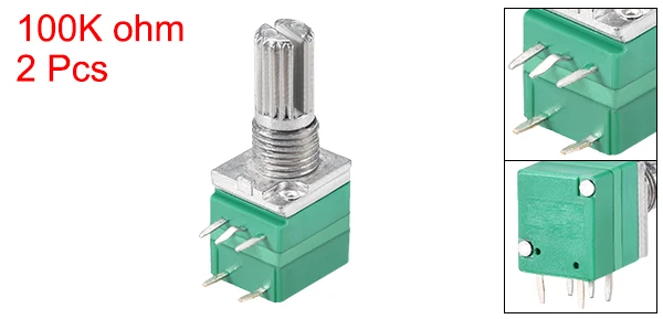 Potencióetro B20K Ohios Resistencias Variables Dobles Turn Rotary