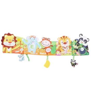 

Baby Bed Cloth Book Bed Bumpers Around Soft Plush Animal Early Educational Toys for Children Animal Baby Bed Toy