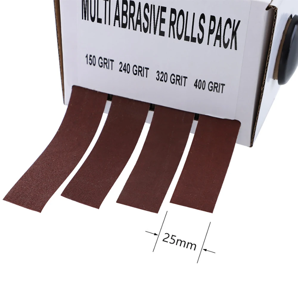 4pcs Sanding Belt Drawable Emery Cloth Grinding Belts Sandpaper Roll for Wood Turners Automotive cut to any length needed 25*6mm 4pcs Sanding Belt Drawable Emery Cloth Grinding Belts Sandpaper Roll for Wood Turners Automotive cut to any length needed 25*6mm