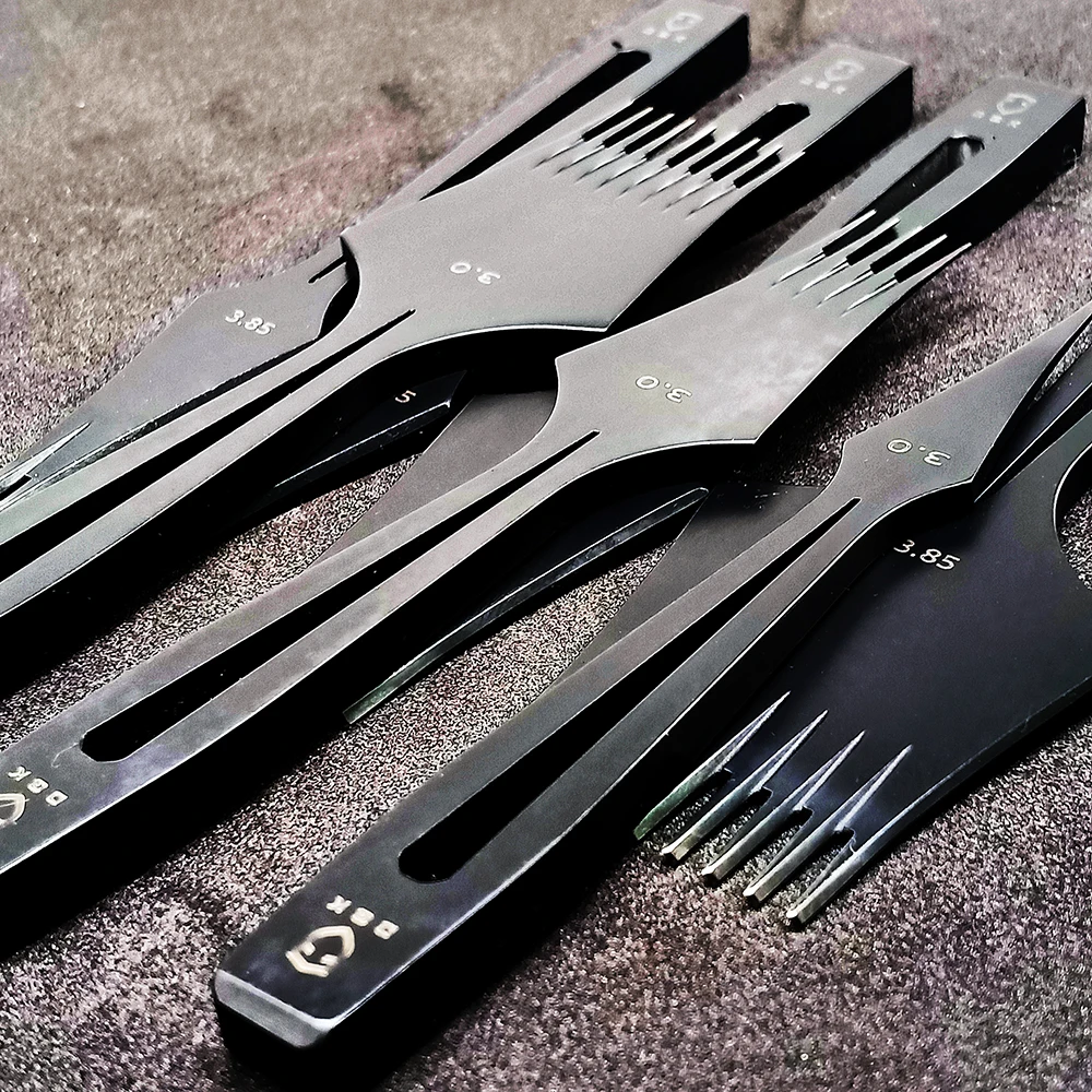 2.7 3.0 3.38 3.85mm Leather Punching claw Hollow Black stainless steel Hand polished French Style Stitching Chisel | Дом и сад