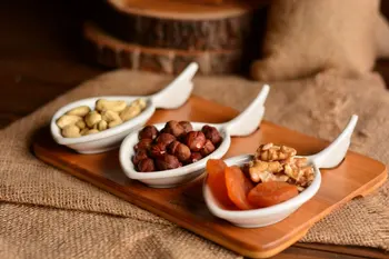 

Pescare 4 Pcs Snack Bowl | Bamboo and Porcelain | Nuts | Home-Kitchen | Made in Turkey